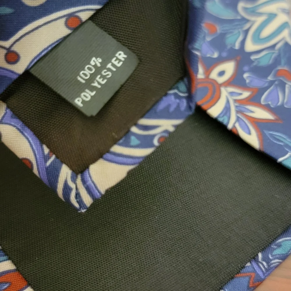 Essex Row Designer Floral Paisley Mens Polyester Tie 56in Long‎